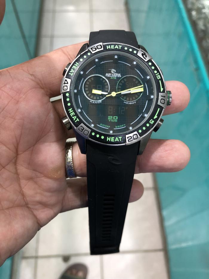 jam tangan pria ripcurl dual time anti karat jam sport