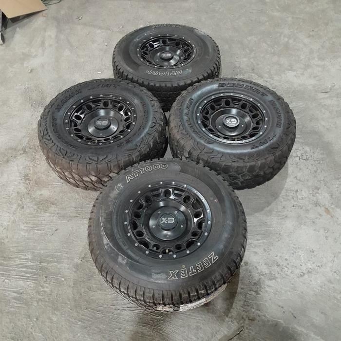 Velg Mobil Bekas Ring 15 KMC R15X8 Lubang 6 ET18 BAN 31 10,5 R15