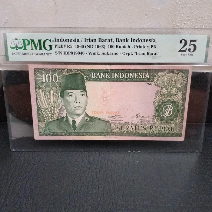 Uang Kuno Soekarno Irba 100 Rupiah PMG 25
