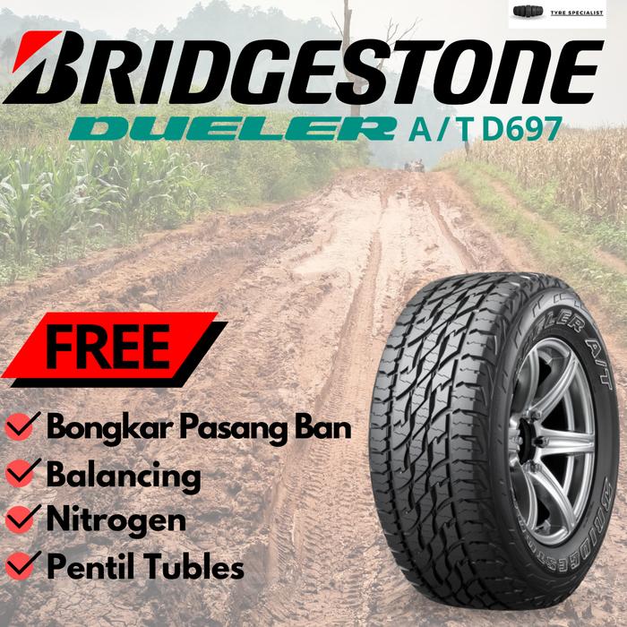 Ban mobil Bridgestone Dueler AT 697 265/65 R17 Fortuner Pajero Sport