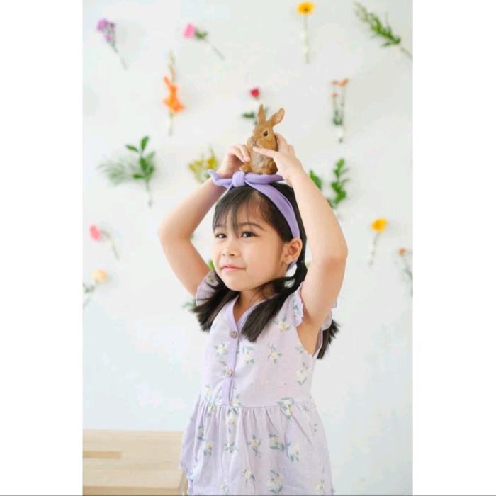 BOHOPANNA - RUFFLE SET - Setelan Anak Perempuan 4 Tahun Blossom Ungu