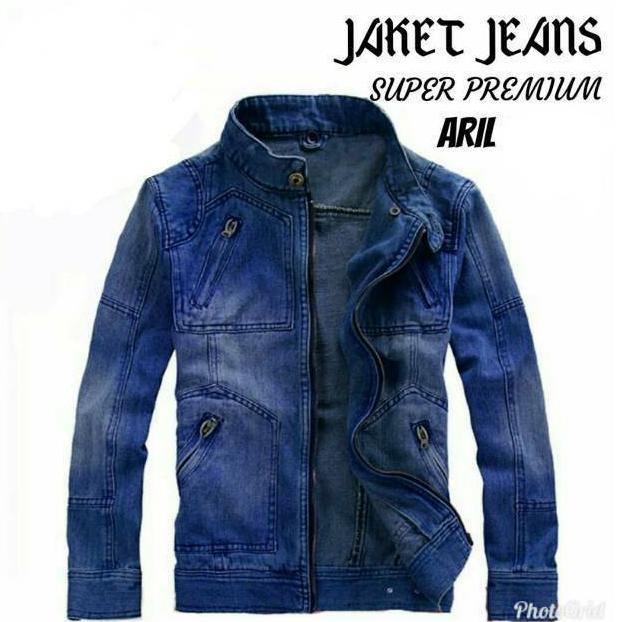 Jaket Jeans Aril Ariel Noah Tebal Outer Wear Denim Terlaris