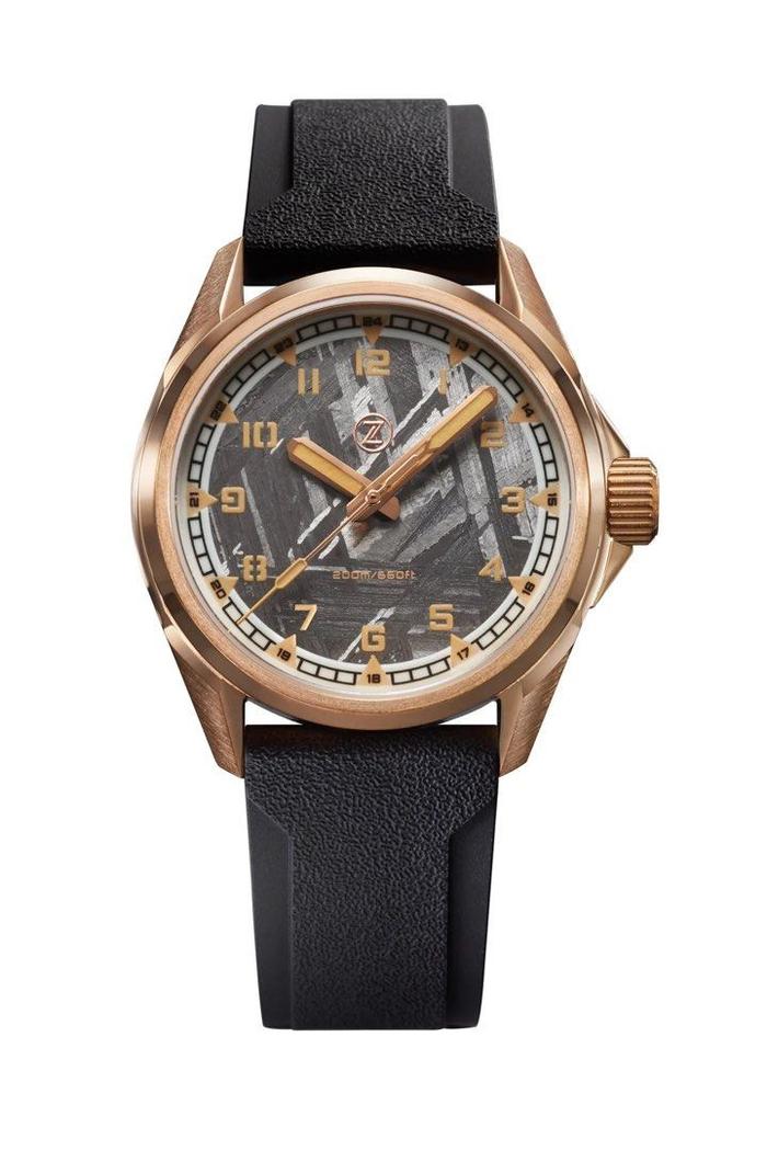 Jam Tangan Zelos SWORDFISH FIELD 38MM BRONZE - METEORITE