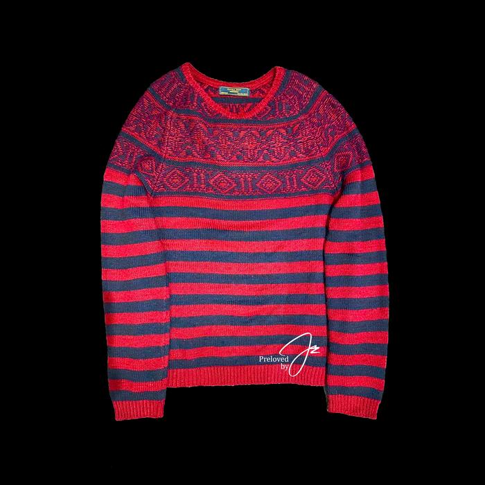 STRIPED KNIT SWEATER ZARA SW001 Sweater Pria Rajut Baju Hangat Cowok