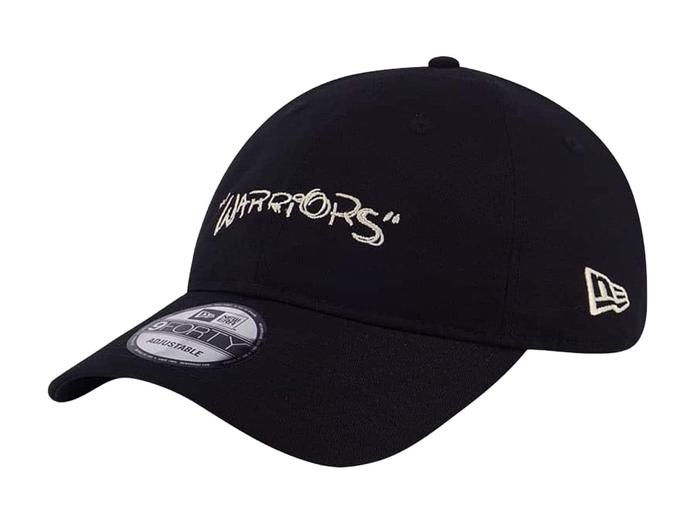 Topi New Era 9Forty UNST Golden State Warriors League Scribble Black