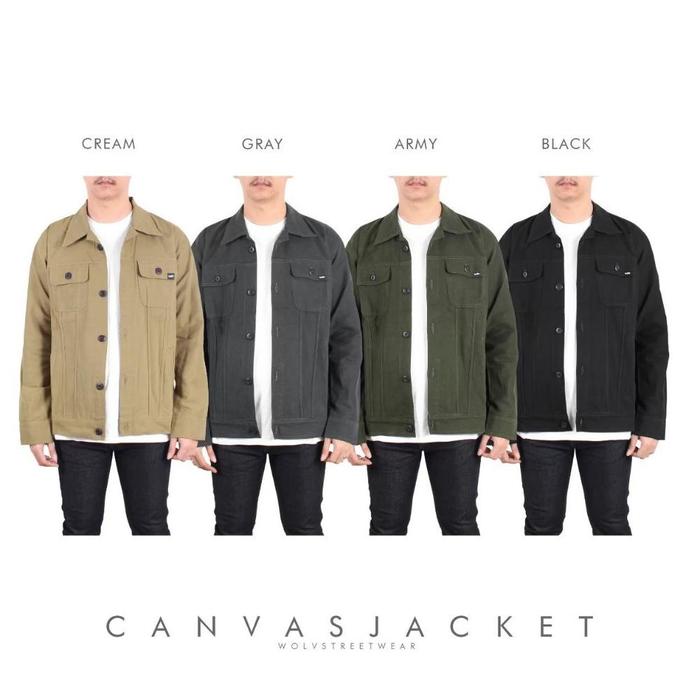 Akn - Outerwear Trucker Pocket / Jaket Kanvas Pocket Pria / Jaket