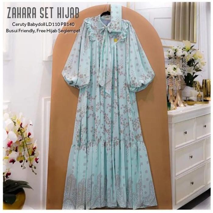 ZAHARA SET HIJAB (LABEL MADANI)