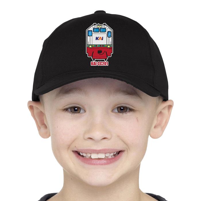 Topi Anak Kereta Api Indonesia KAI Custom Nama KAI-CC201