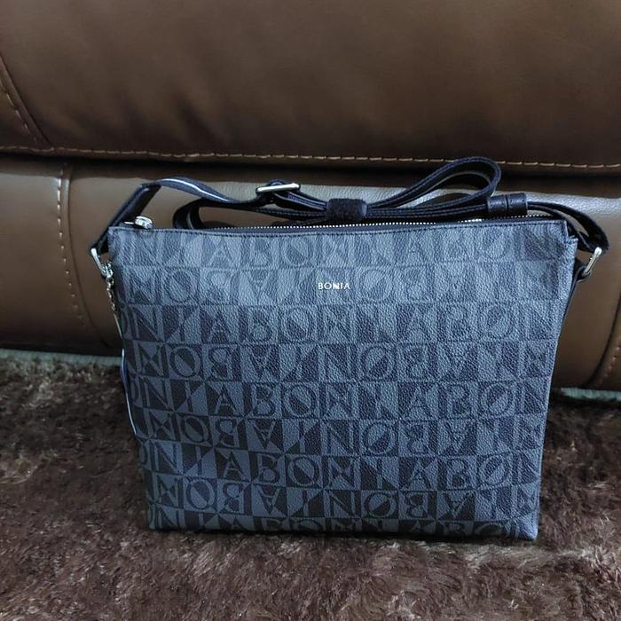 tas wanita BONIA ORIGINAL sling monogram hitam new