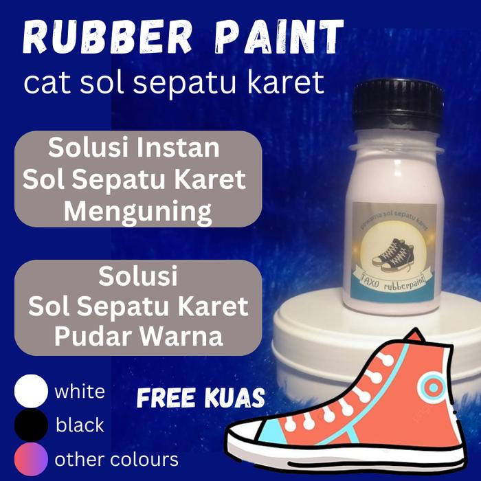 Rubber Paint Cat Sol Sepatu Karet Putih Repaint Recolour Sol Sepatu