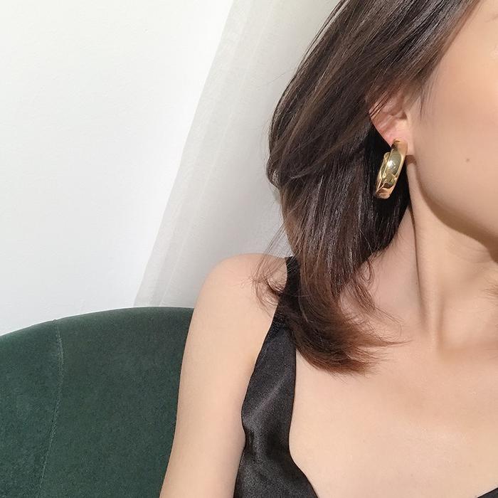 Big Earrings Anting Tusuk Tindik Emas Perak Gold Silver Giwang Besar
