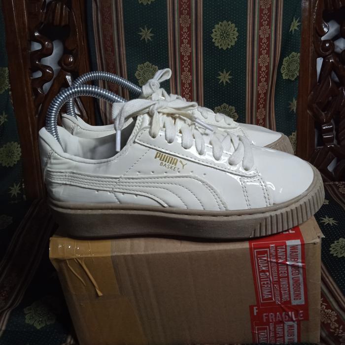 sepatu sneakers puma basket platform size 36 original prelove like new