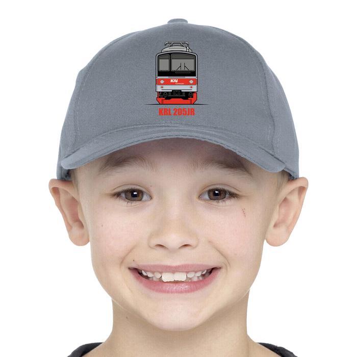 Topi Anak Motif Kereta Listirk Indonesia KAI Commuter KRL-205JR