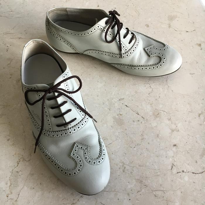 LOUIS VUITTON Men Shoes 6 Brogue Oxford Sneakers Leather Authentic Ori