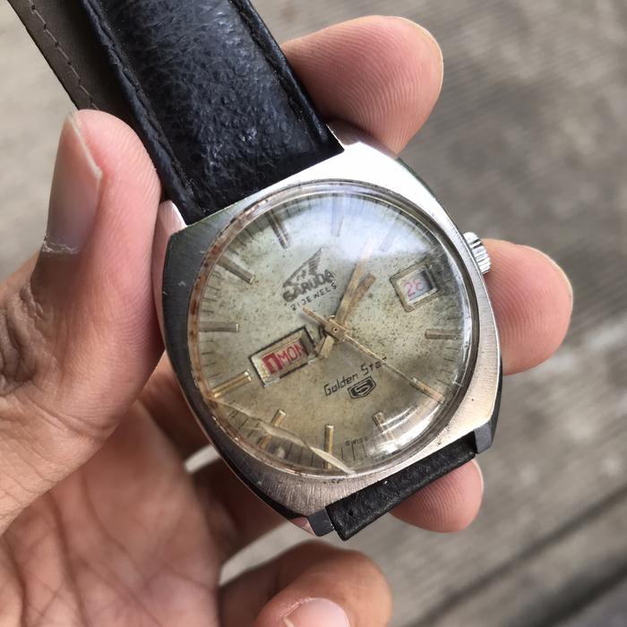 Jam tangan vintage garuda original manual winding swiss jadul kuno