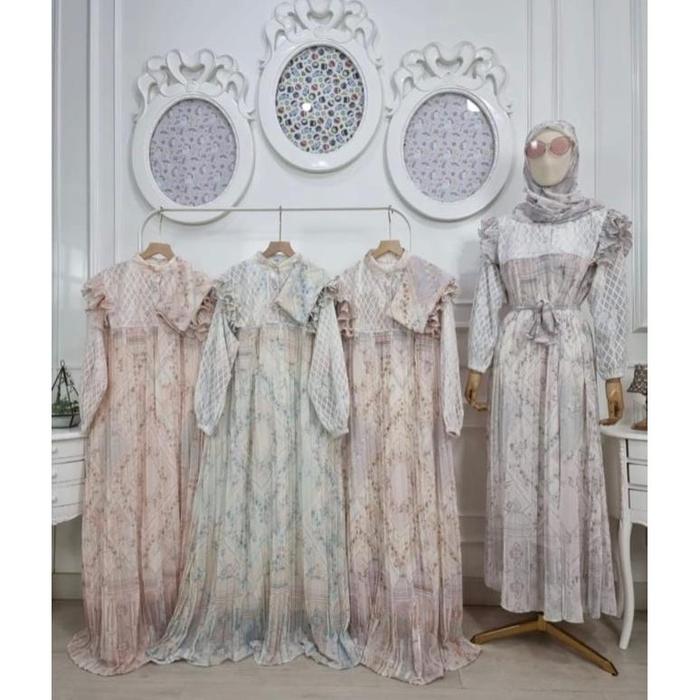 Gamis Ceruty Set Hijab Meijiwang