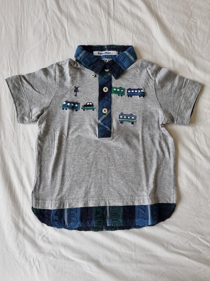 Kaos Polo/Tshirt/Atasan/Kemeja Anak Laki Preloved/Bekas Abu Mobil