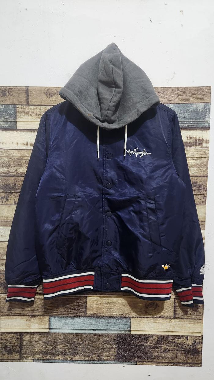 Mark Gonzales Skategang Varsity Hoodie Jacket Navy ( Size M )