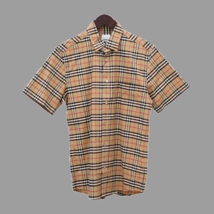 BURBERRY SMALL CHECK SHORT SLEEVE SHIRT ORIGINAL KEMEJA PRIA WANITA