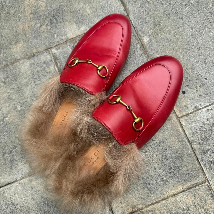 Gucci Fur  Loafers
