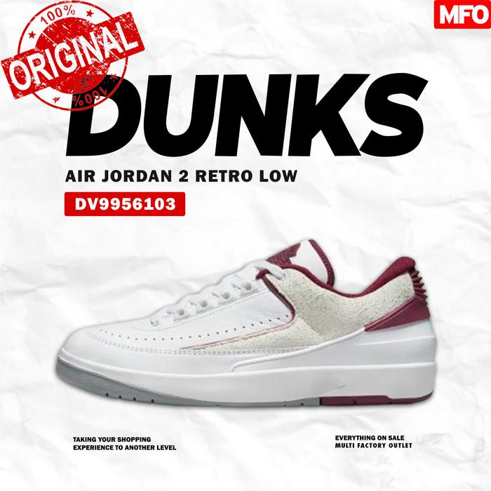 AIR JORDAN 2 RETRO LOW ORIGINAL ORI SEPATU PRIA NIKE DV9956103