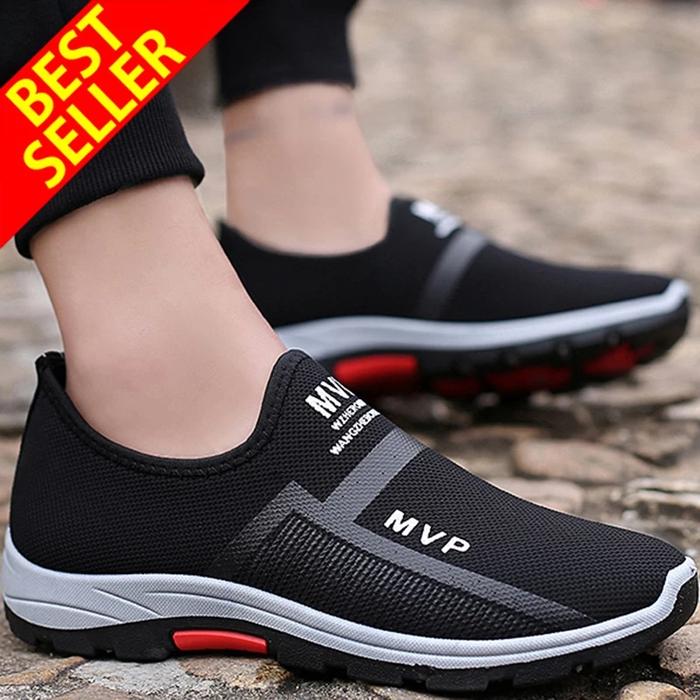 sepatu pria slip on kanvas mvp import