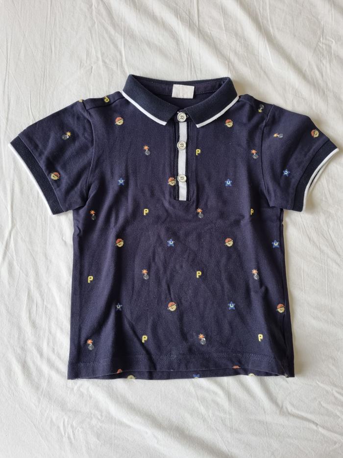 Kaos Polo/Tshirt/Atasan/Kemeja Anak Laki Preloved/Bekas Biru Navy