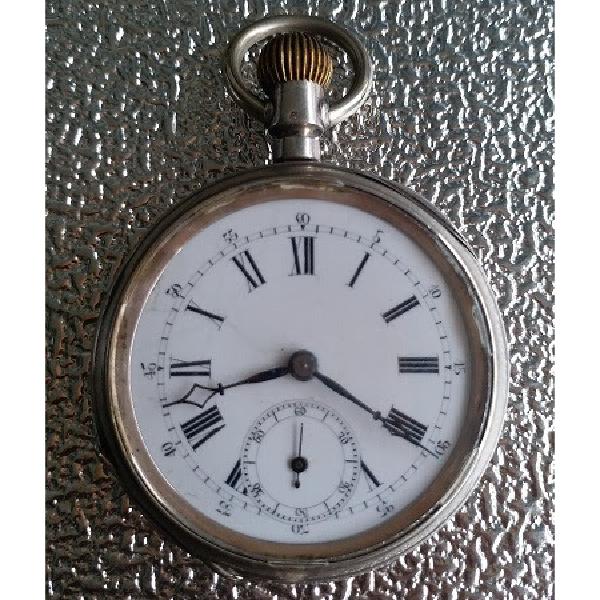 Antique Vintage jam saku full Perak Luxury Original  Cylindre 6 rubis