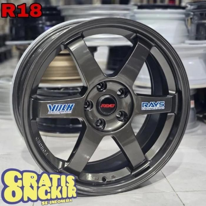 velg racing mobil TE37 ring 18 velg r18 Innova Hrv Xpander Hrv Venture
