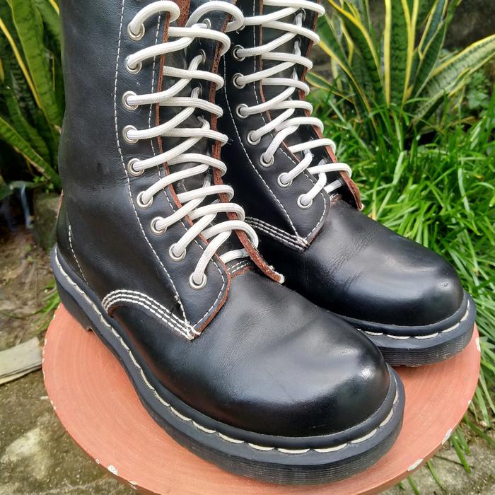 Sepatu Second Boots Kulit Asli Tebal Size 39 Insole 24,5 cm