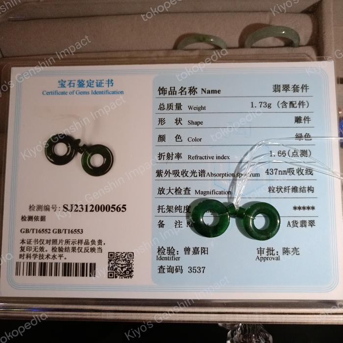 Imperial Jadeite Jade Type A Original Burma