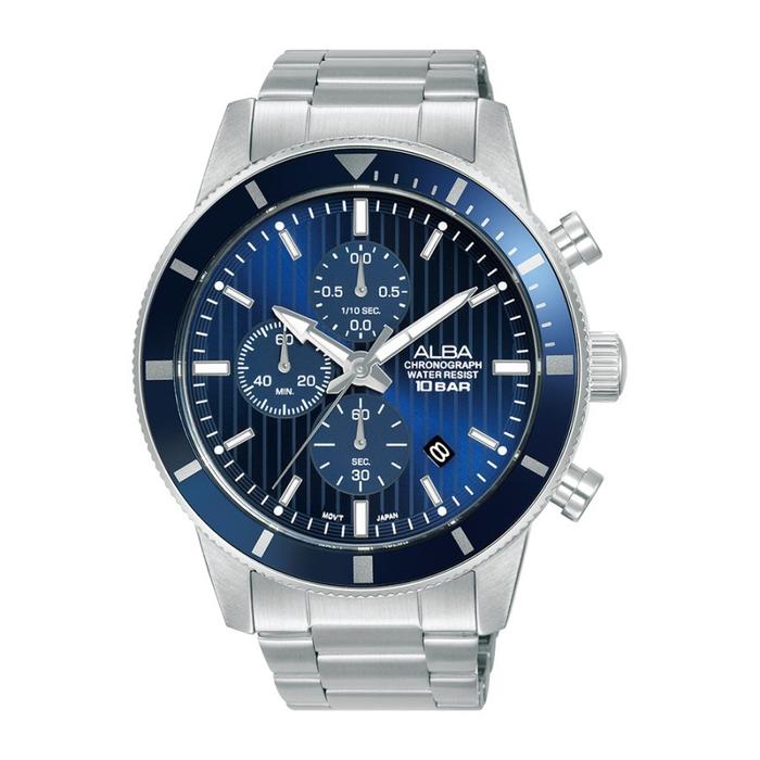 Jam Tangan Alba Men Chronograph AM3955X1 AM3955 45mm