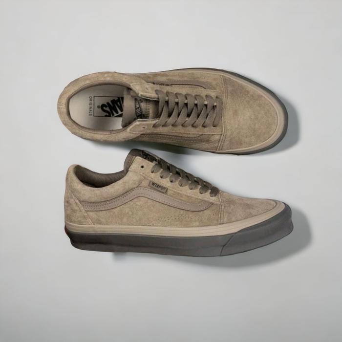 SEPATU VANS OLD SKOOL X WTAPS VAULT OG LX COYOTE BROWN BLACK ORIGINAL