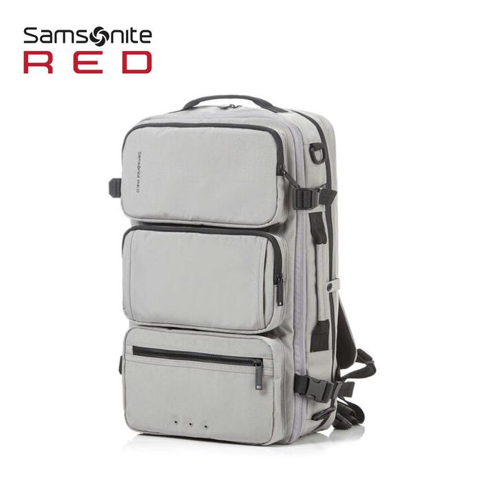 Samsonite Red Marston 3Ways Backpack Laptop 17 inch, Tas Ransel Pria