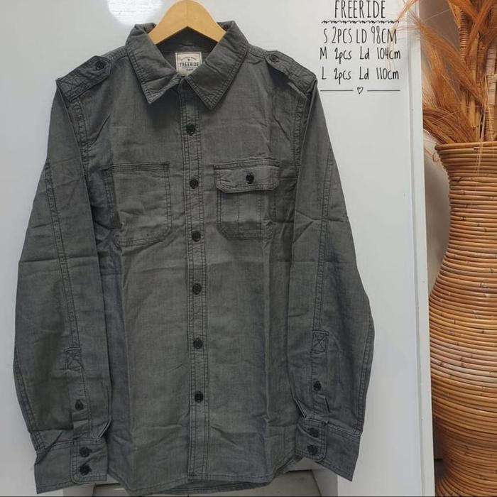 kemeja lengan panjang freeride original