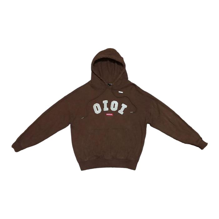Hoodie oioi cokelat | crewneck oioi | topi oioi | Hoodie Lisa blackpin