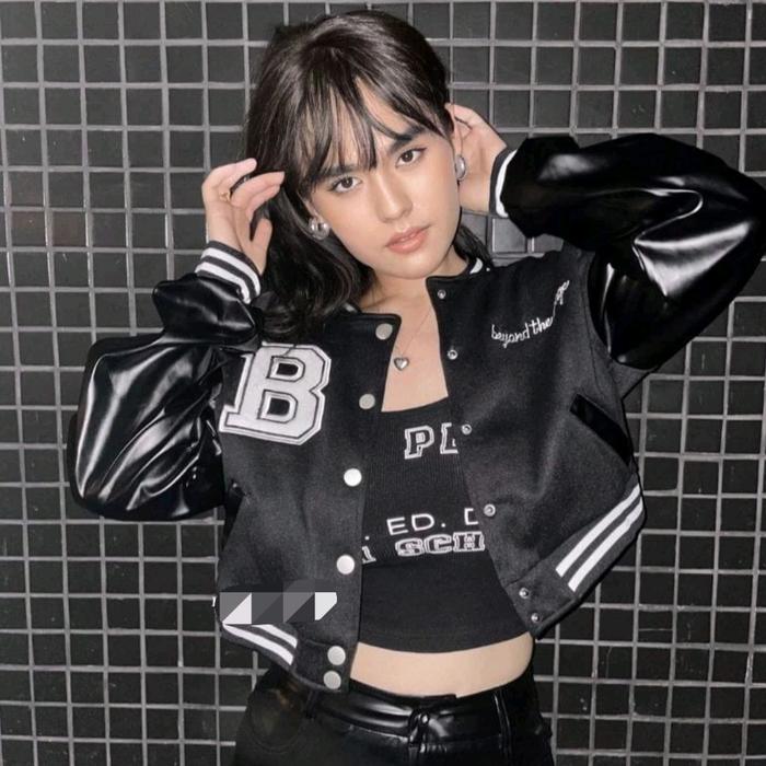 Jacket baseball outerwear style Korean outfit selebgram/Jaket anak abg