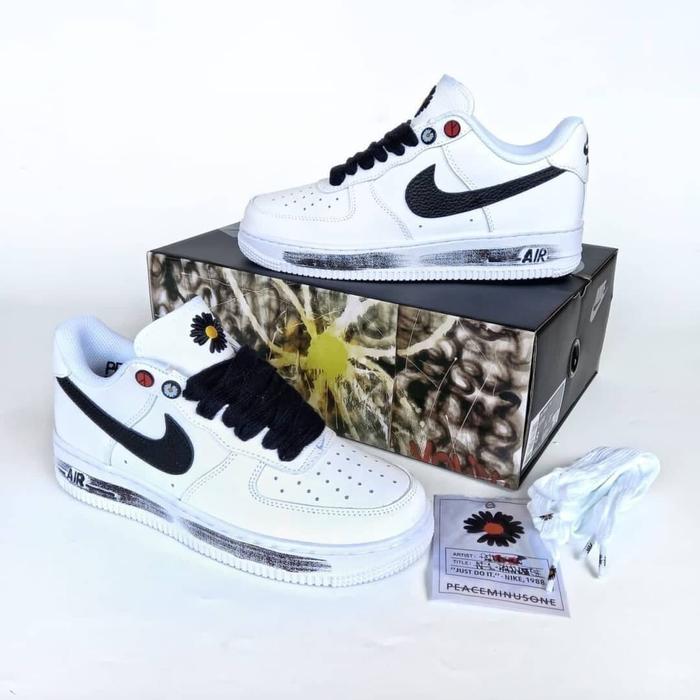 Sepatu Nike Air Force 1 LOW PEACEMINUSONE WHITE “PARA-NOISE” [ BNIB ]