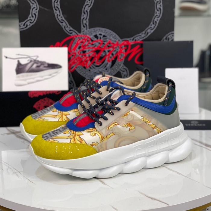 Versace Chain Reaction Multicolor Sneakers