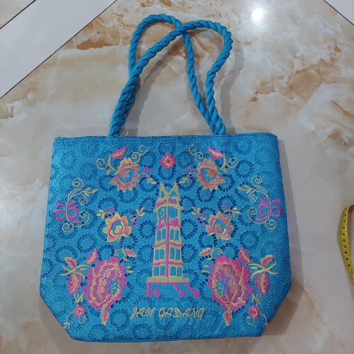 Tas bordir asli Bukittinggi Tas mukena 30 x 35cm