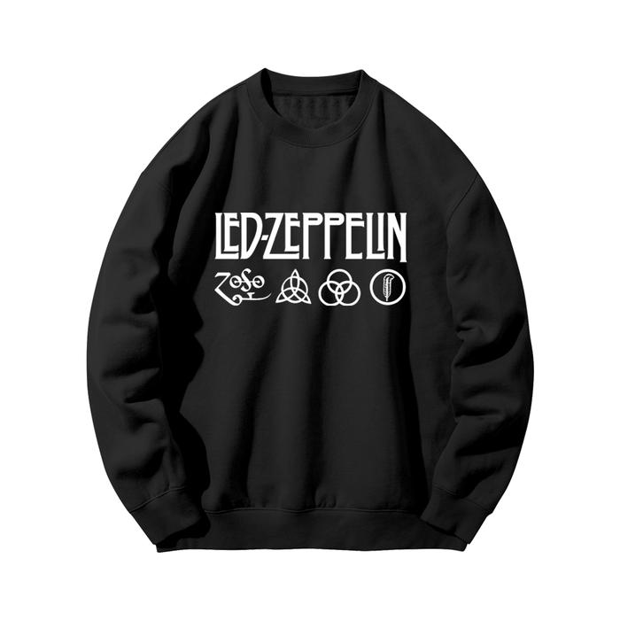 Crewneck Band Led Zeppelin Sweater Musik Rock Pria Wanita