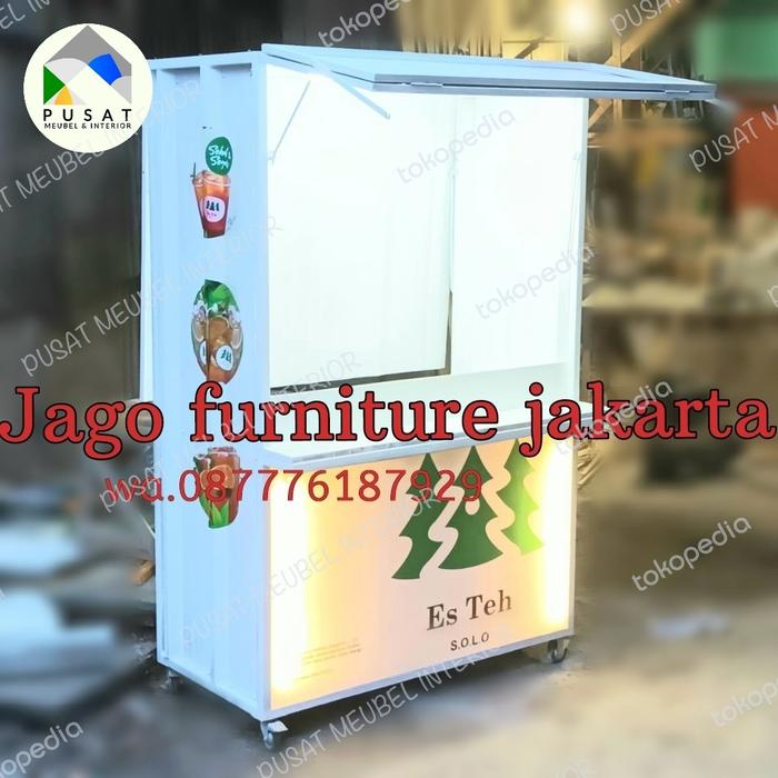 GEROBAK ES TEH MANIS / GEROBAK CONTAINER / BOOTH CONTEINER