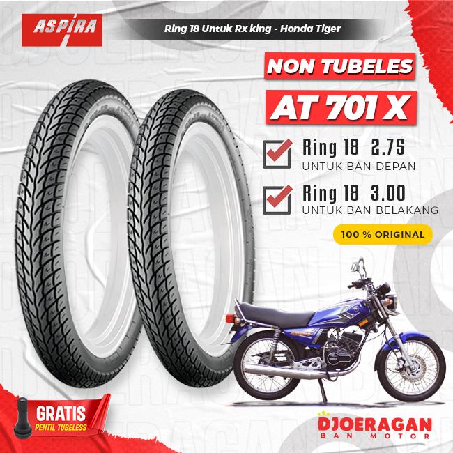 BAN MOTOR RX KING SEPASANG / SATUAN RING 18 ASPIRA AT701 TUBETYPE