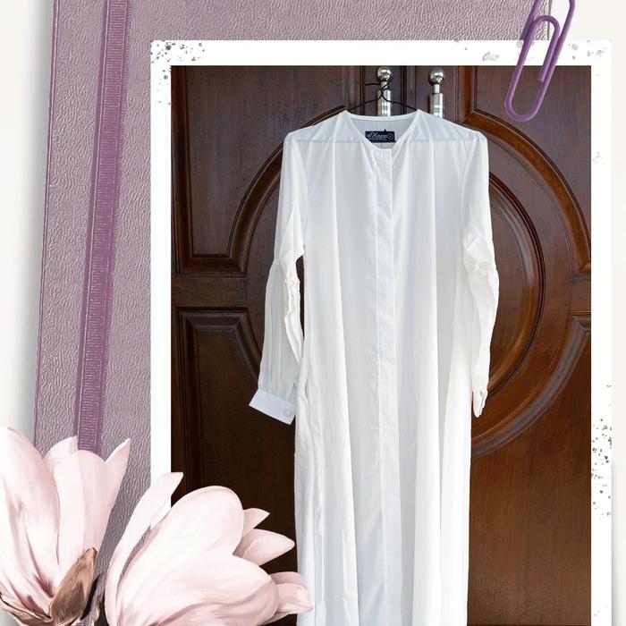 Gamis Hanum Fortaleza Ivory by Alhauraa
