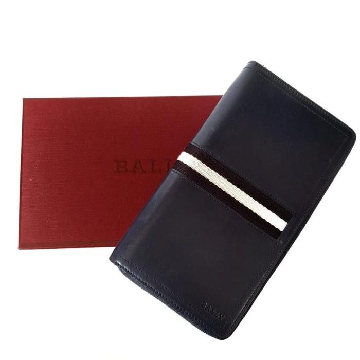 Dompet Pria Bally Tevin Navy Original