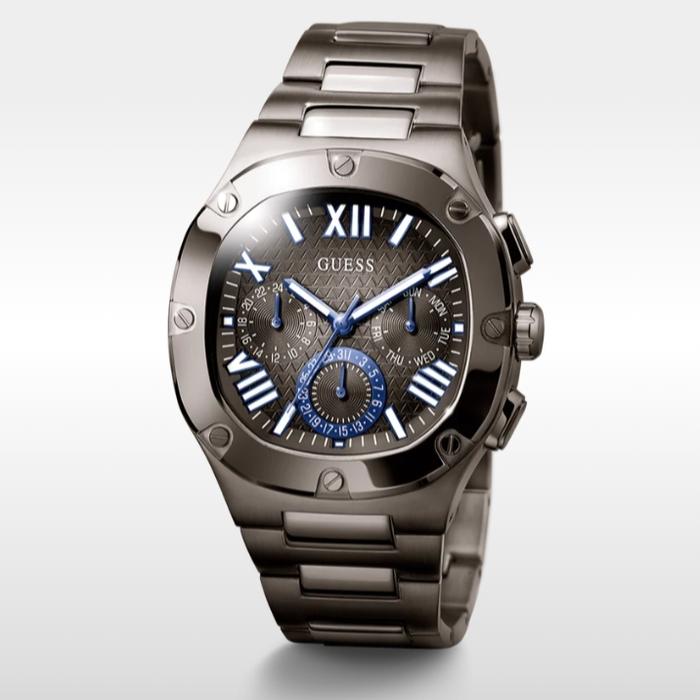 GUESS GW0572G5 Jam Tangan Pria Gunmetal Original Garansi Resmi
