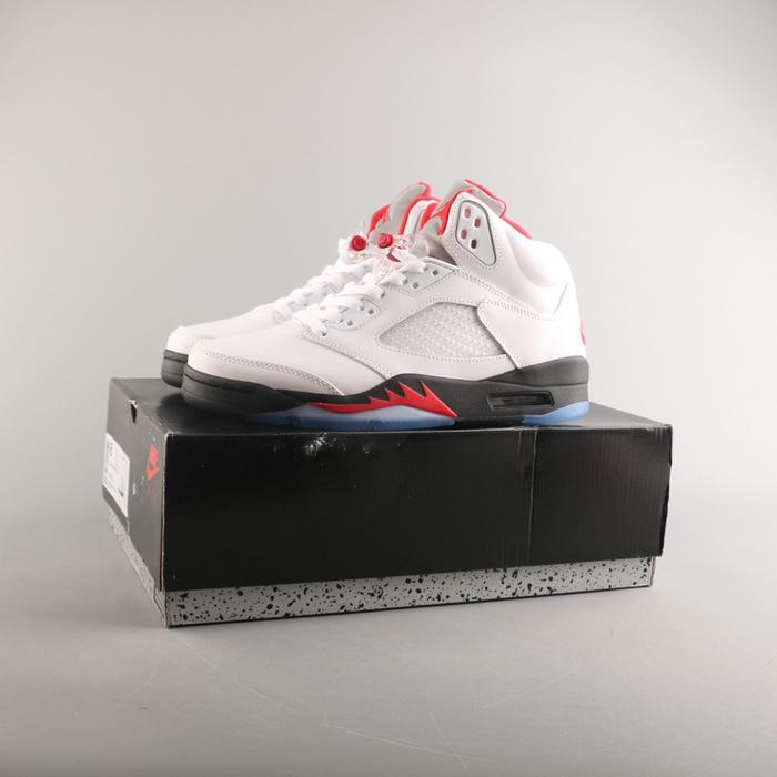 Jordan 5 Retro Fire Red Silver Tongue (Size 36-47.5)