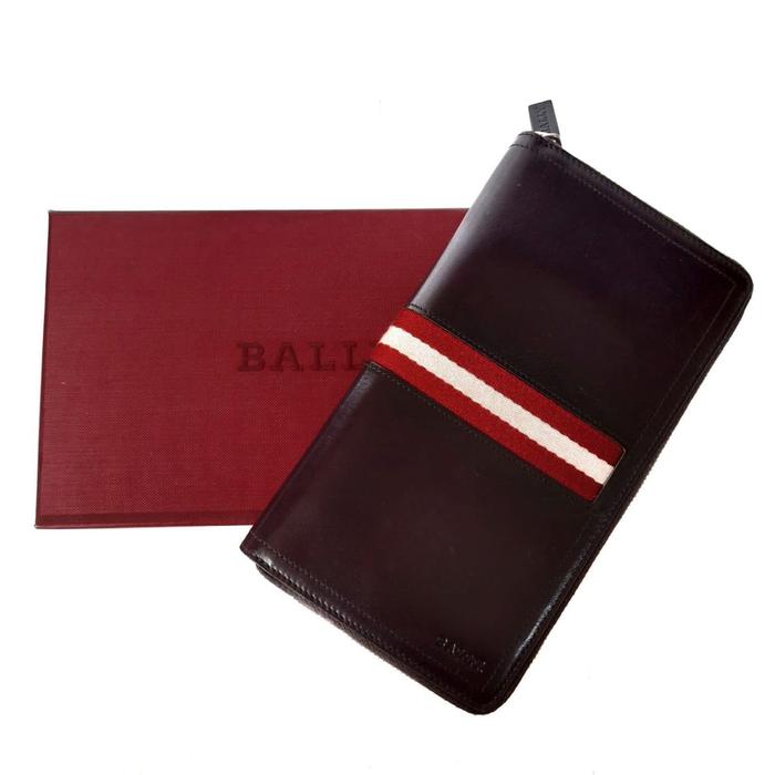 Dompet Pria Bally Tevin Brown Original