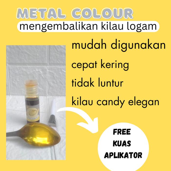 Metal Paint Pewarna Candy Logam Besi Hardware Tas