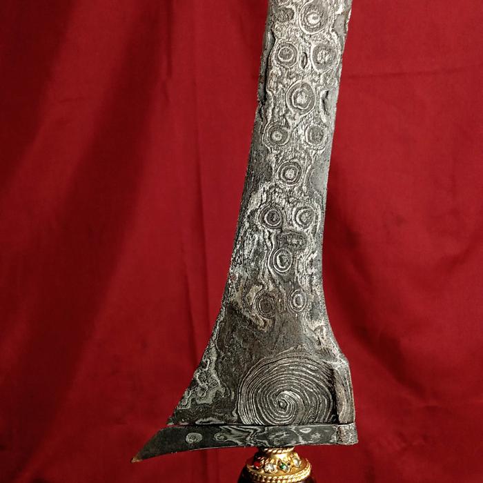 Keris Tilam Upih Pamor Puser Bumi Udan Mas Tangguh Tuban Mataram Sepuh
